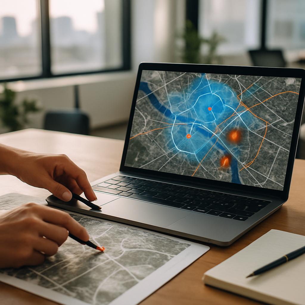 Stadtentwicklung mit GIS: SaskMap Infrastruktur-Entwurf